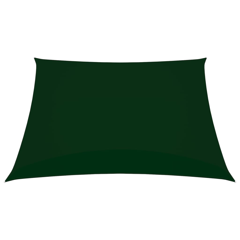 vidaXL Платно-сенник, Оксфорд текстил, квадратно, 7x7 м, тъмнозелено