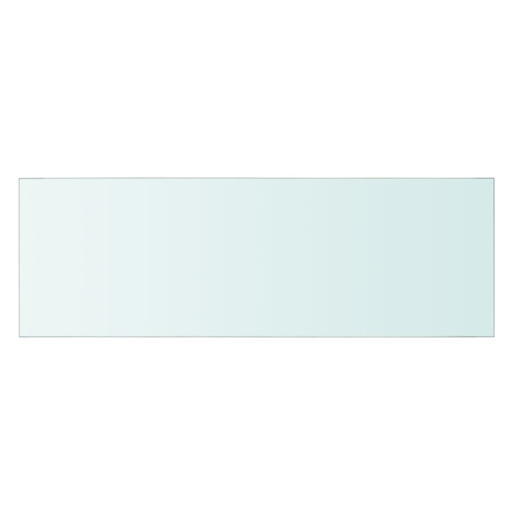 vidaXL Плоча за рафт, прозрачно стъкло, 60 x 20 см