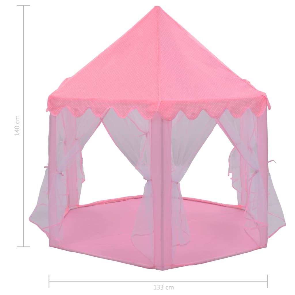 vidaXL Палатка за принцеси, розова