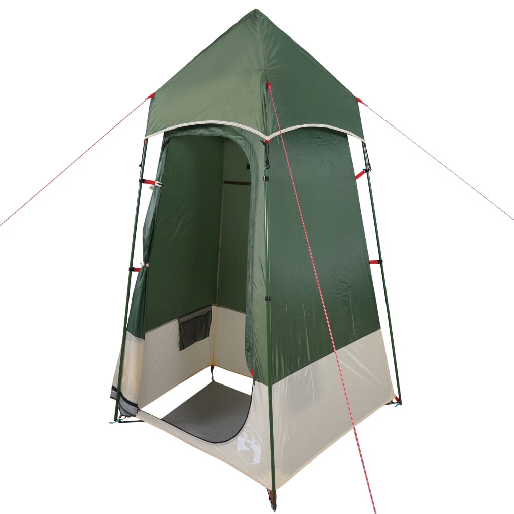 vidaXL Палатка за тоалетна, зелена, водоустойчива