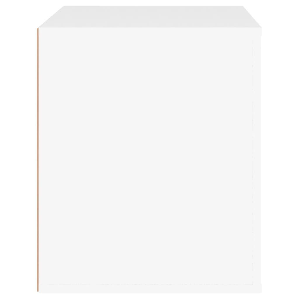 vidaXL Нощно шкафче, бяло, 50x39x47 см