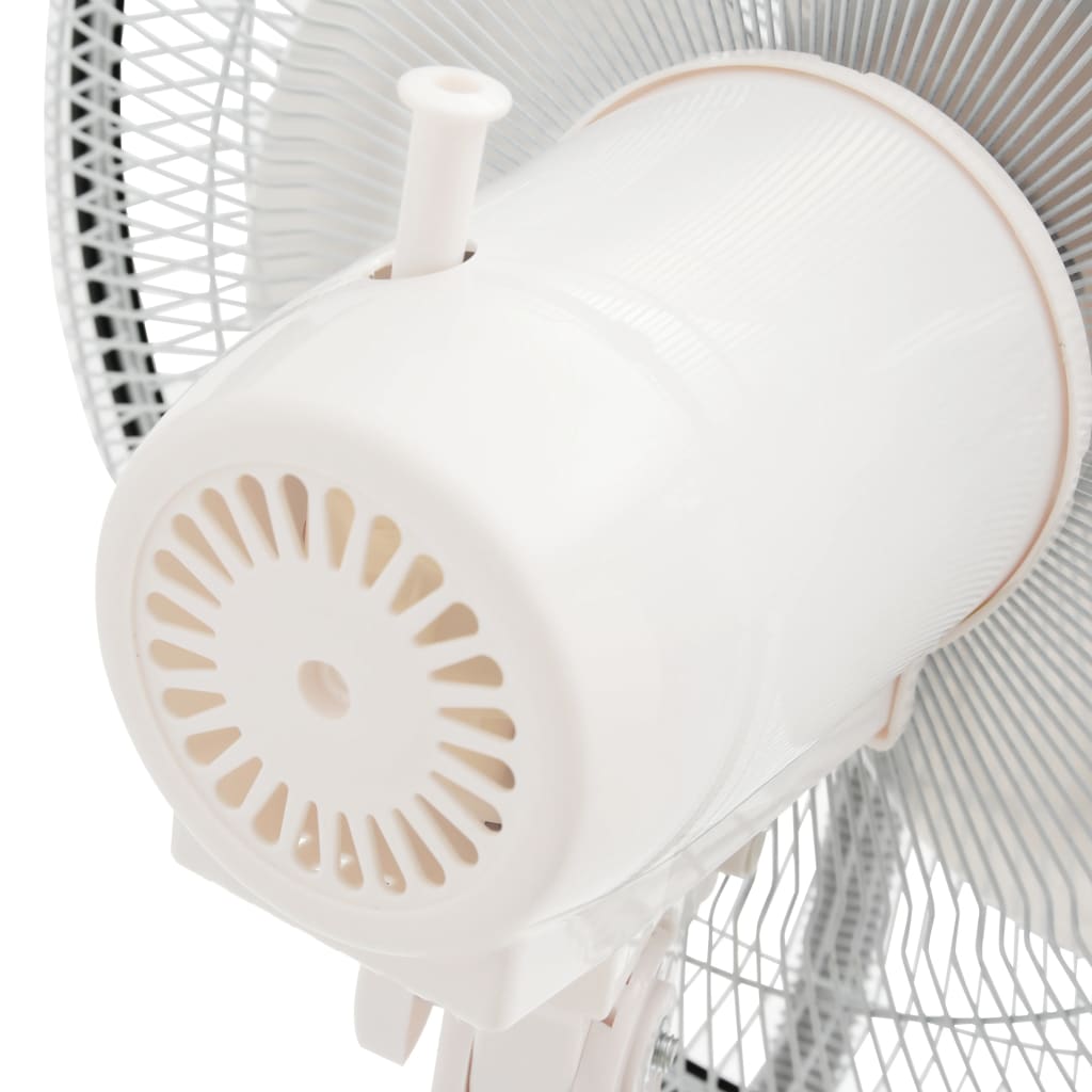 vidaXL Вентилатор за мъгла на стойка, 3 скорости на вятъра, бял
