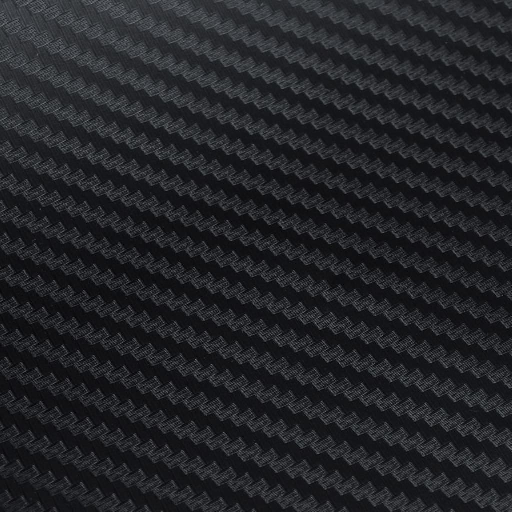 vidaXL Фолиа за кола, 2 бр, 3D черни, 100x150 см