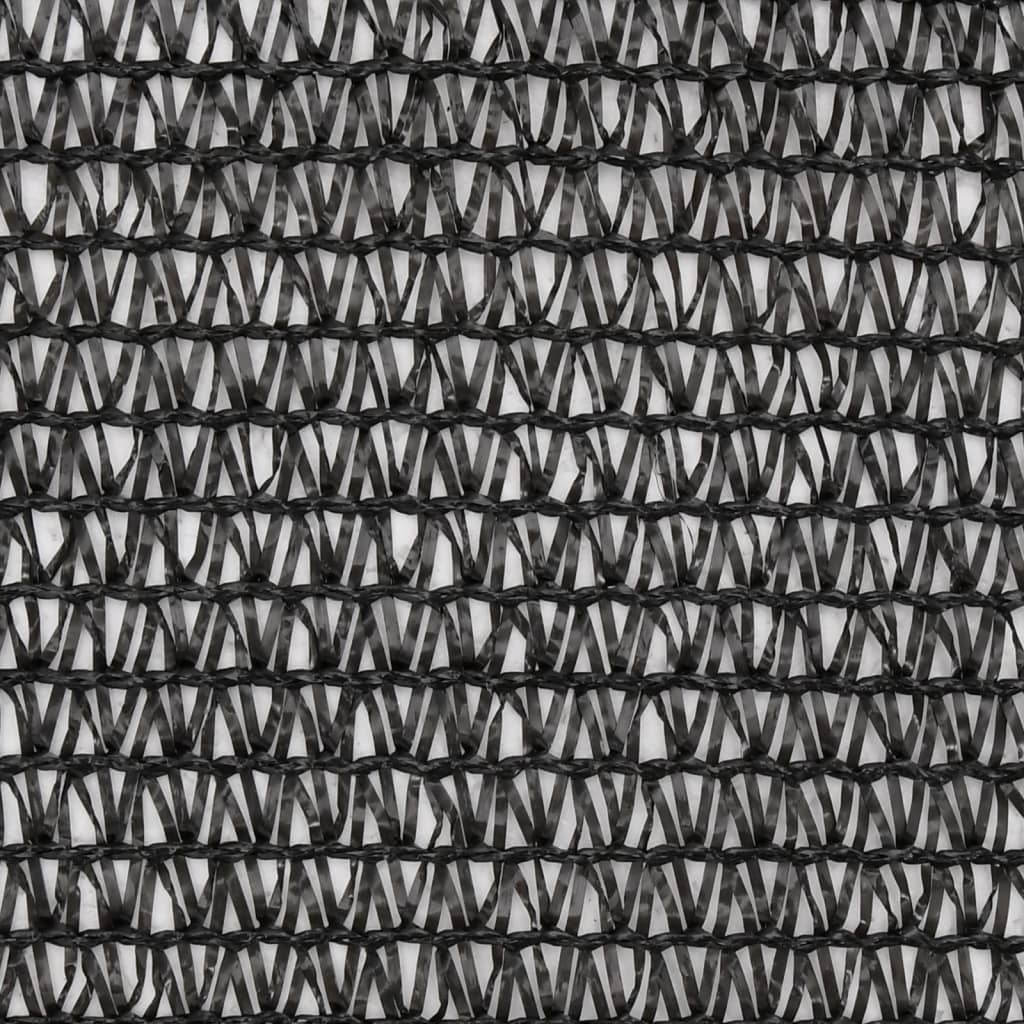 vidaXL Засенчваща мрежа HDPE 1x10 м черна