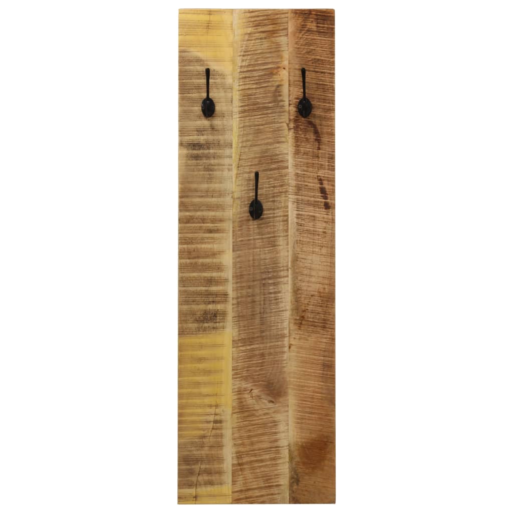 vidaXL Закачалки за стена, 2 бр, мангова дървесина масив, 36x110x3 см