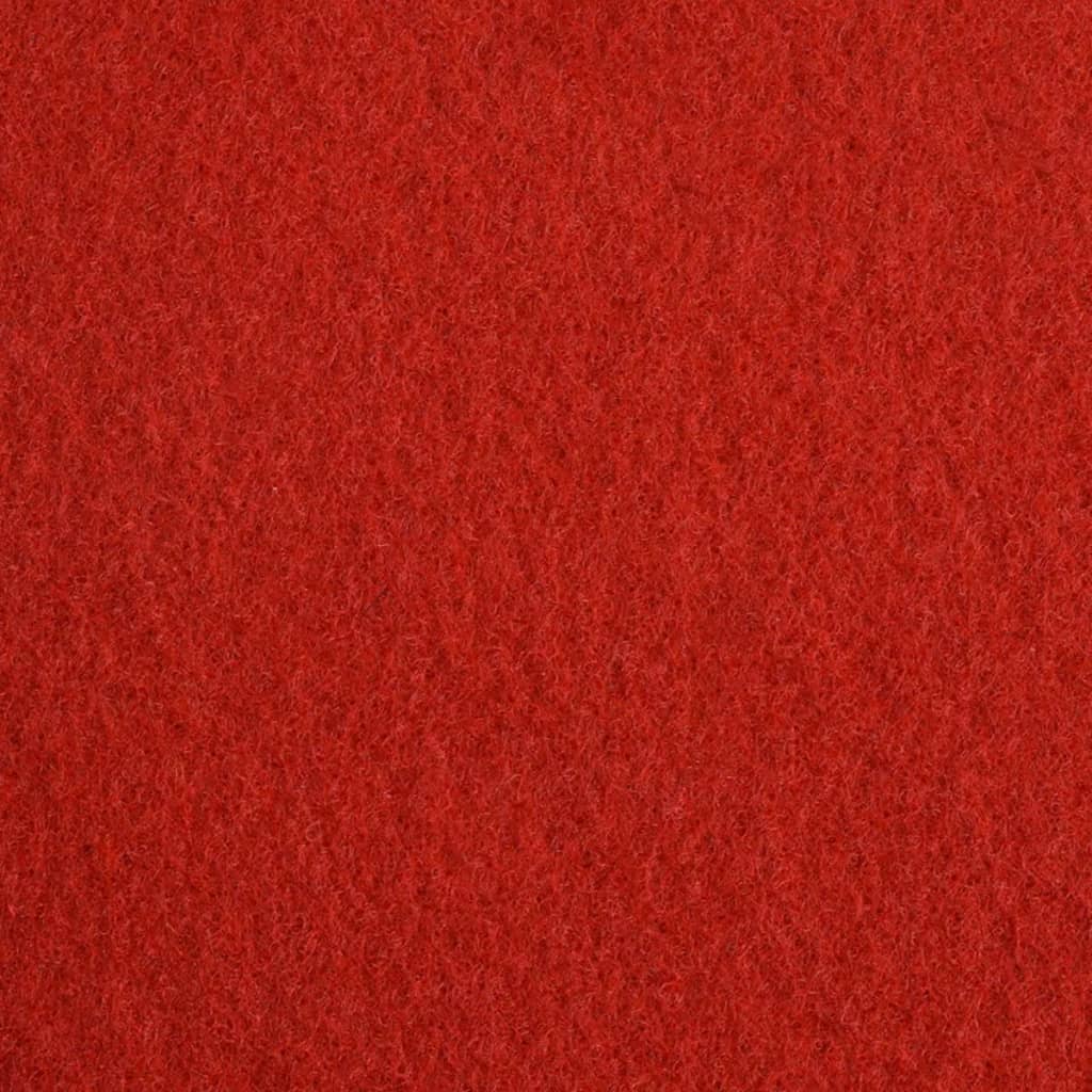vidaXL Изложбен килим, 1x24 м, червен