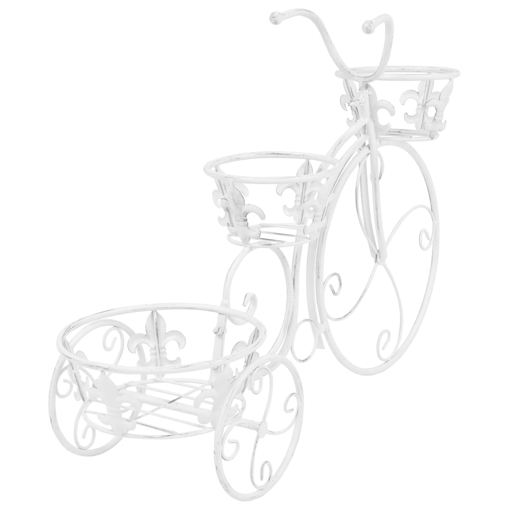 vidaXL Цветарник във формата на колело, винтидж стил, метал
