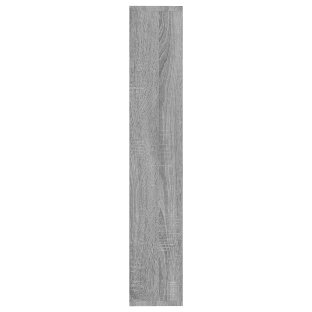 vidaXL Стенен рафт, сив сонома, 36x16x90 см, инженерно дърво