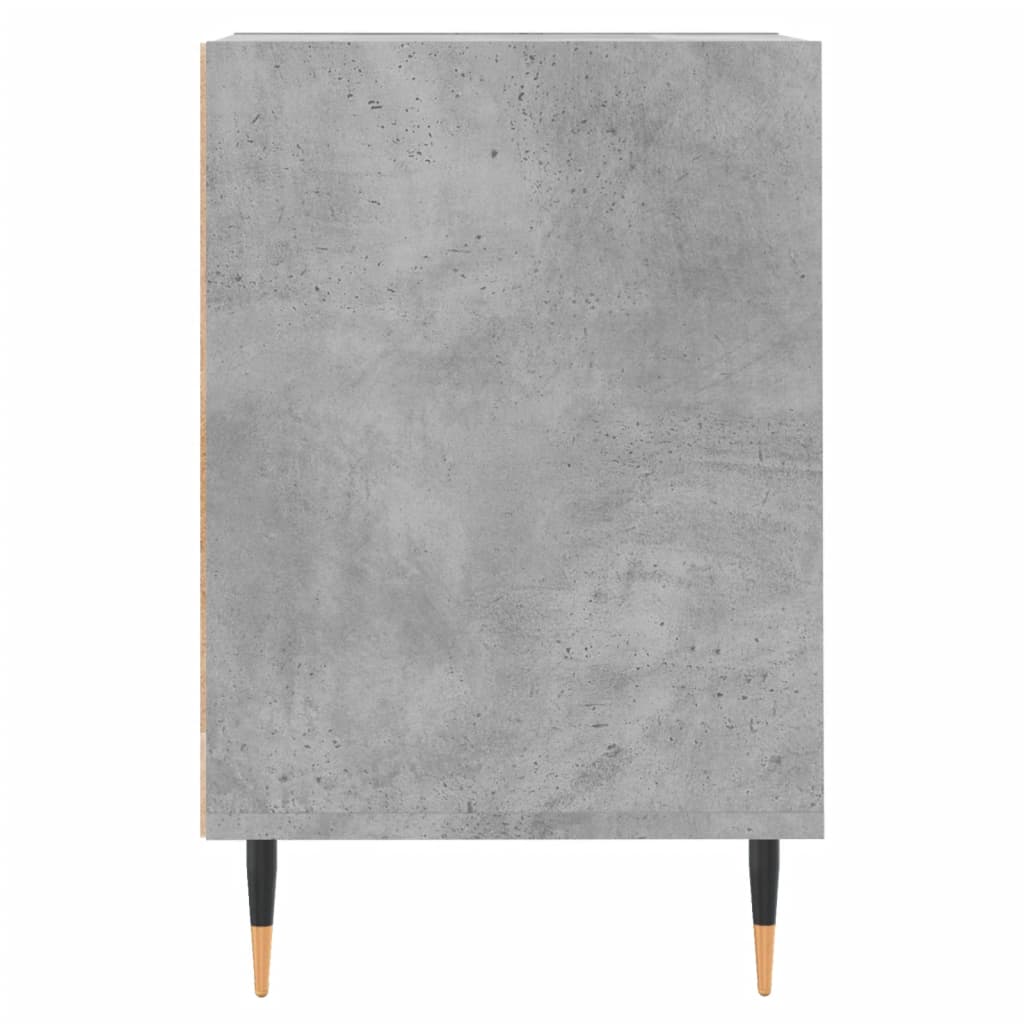 vidaXL ТВ шкаф, бетонно сиво, 100x35x55 см, инженерно дърво