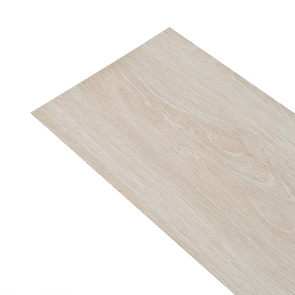 vidaXL Самозалепващи подови дъски PVC 2,51 м² 2 мм класически бял дъб