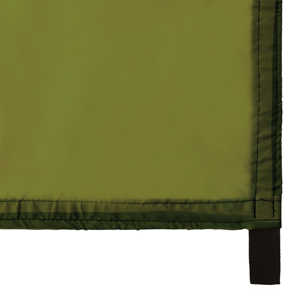 vidaXL Тента за къмпинг, 4x4 м, зелена