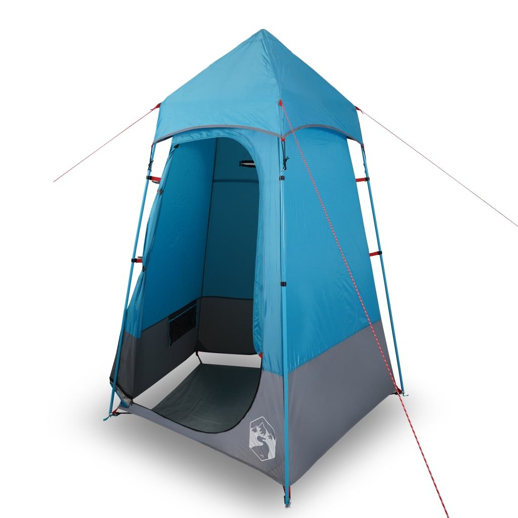vidaXL Палатка за тоалетна, синя, водоустойчива