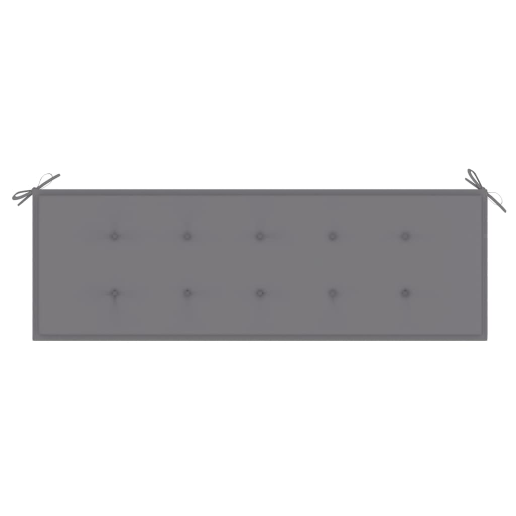 vidaXL Градинска ъглова пейка с възглавници, 150 cм, акация масив