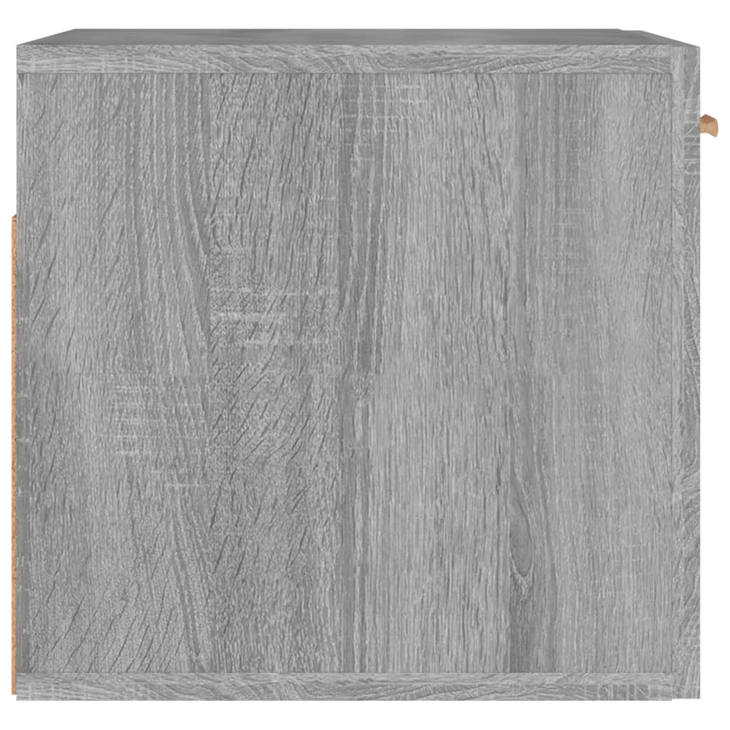 vidaXL Стенен шкаф, сив сонома, 80x35x36,5 см, инженерно дърво