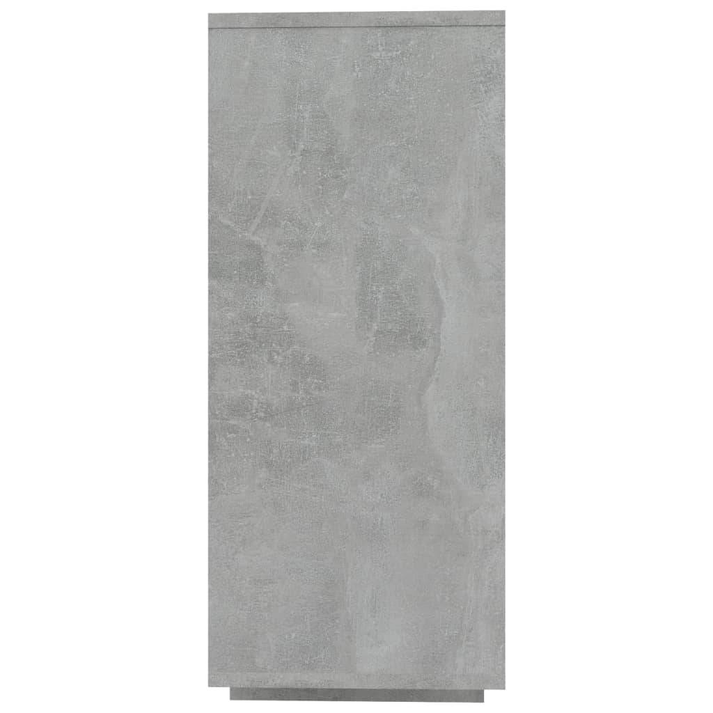 vidaXL Бюфет, бетонно сив, 120x30x75 см, ПДЧ