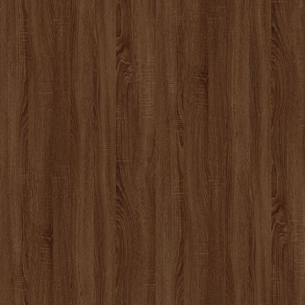 vidaXL Шкаф за фурна, кафяв дъб, 60x46x81,5 см, инженерно дърво