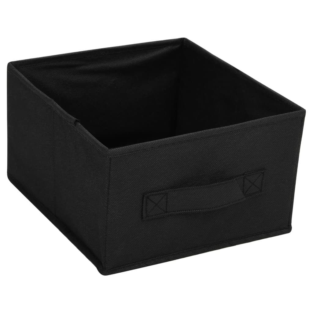 vidaXL Шкаф за съхранение с 6 чекмеджета, 55x29x55 см, черна стомана