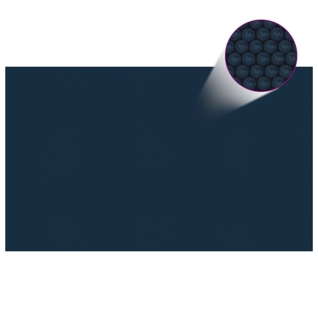 vidaXL Плаващо соларно покривало за басейн PE 500x300 см черно и синьо
