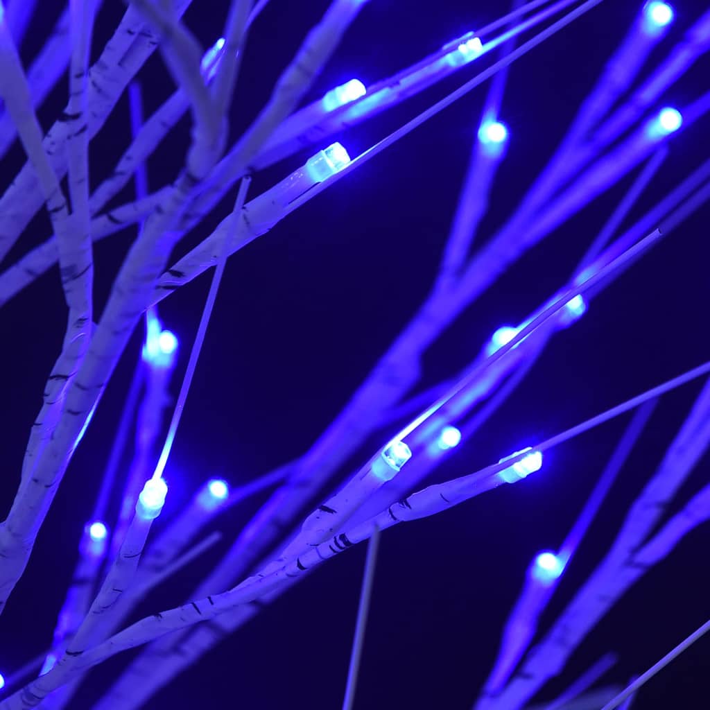 vidaXL Коледно дърво 140 LED 1,5 м синьо върба закрито/открито