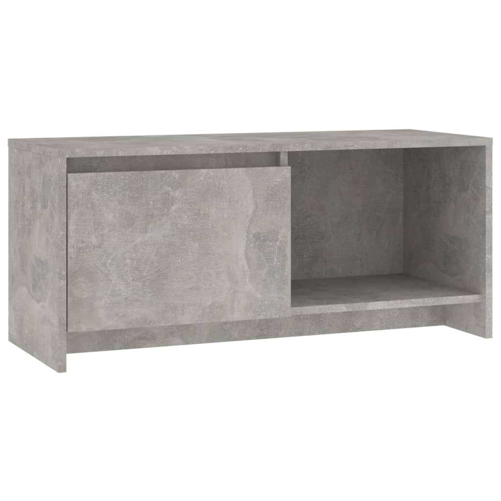 vidaXL ТВ шкаф, бетонно сив, 90x35x40 см, ПДЧ
