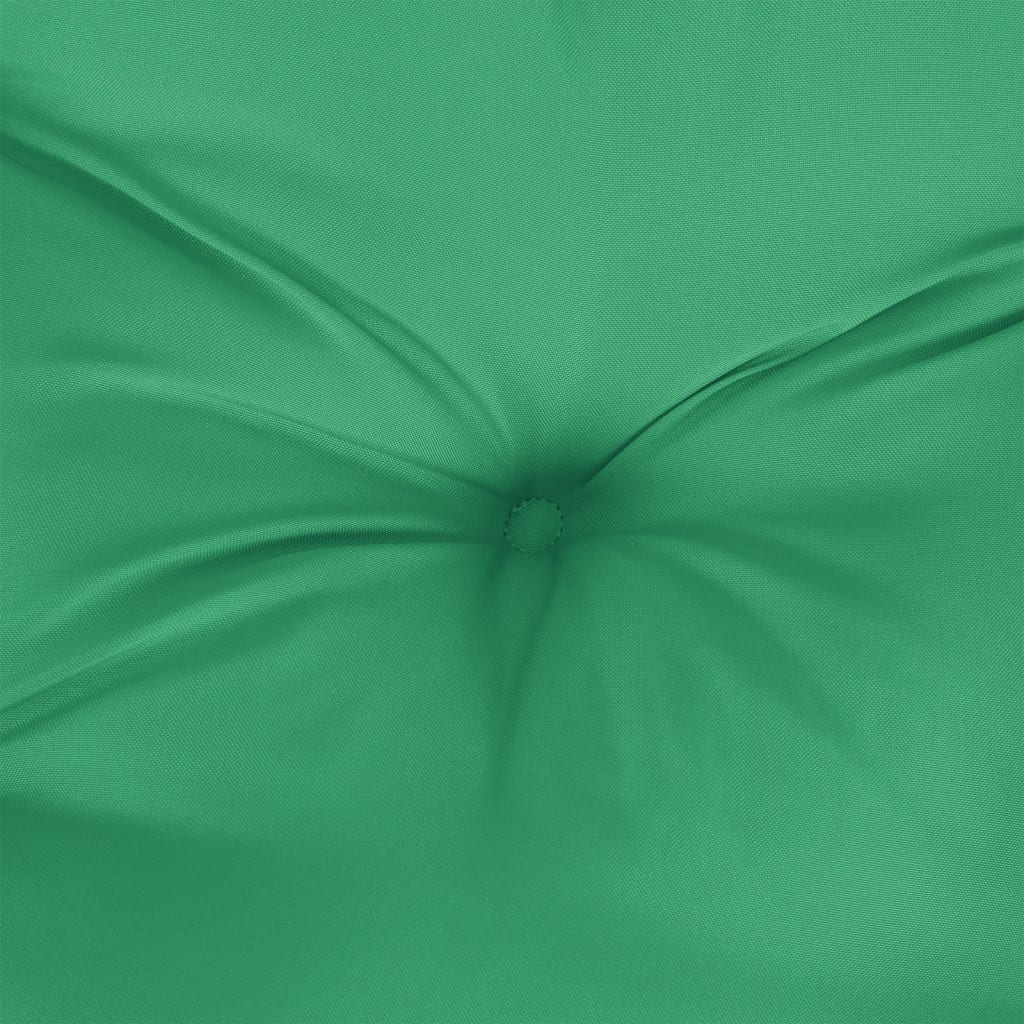 vidaXL Палетна възглавница, зелена, 70x40x12 см, текстил