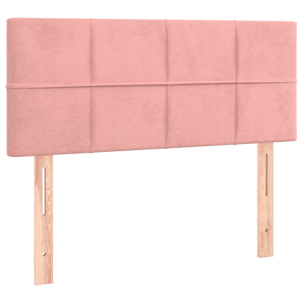 vidaXL Горна табла за легло, розова, 100x5x78/88 см, плат