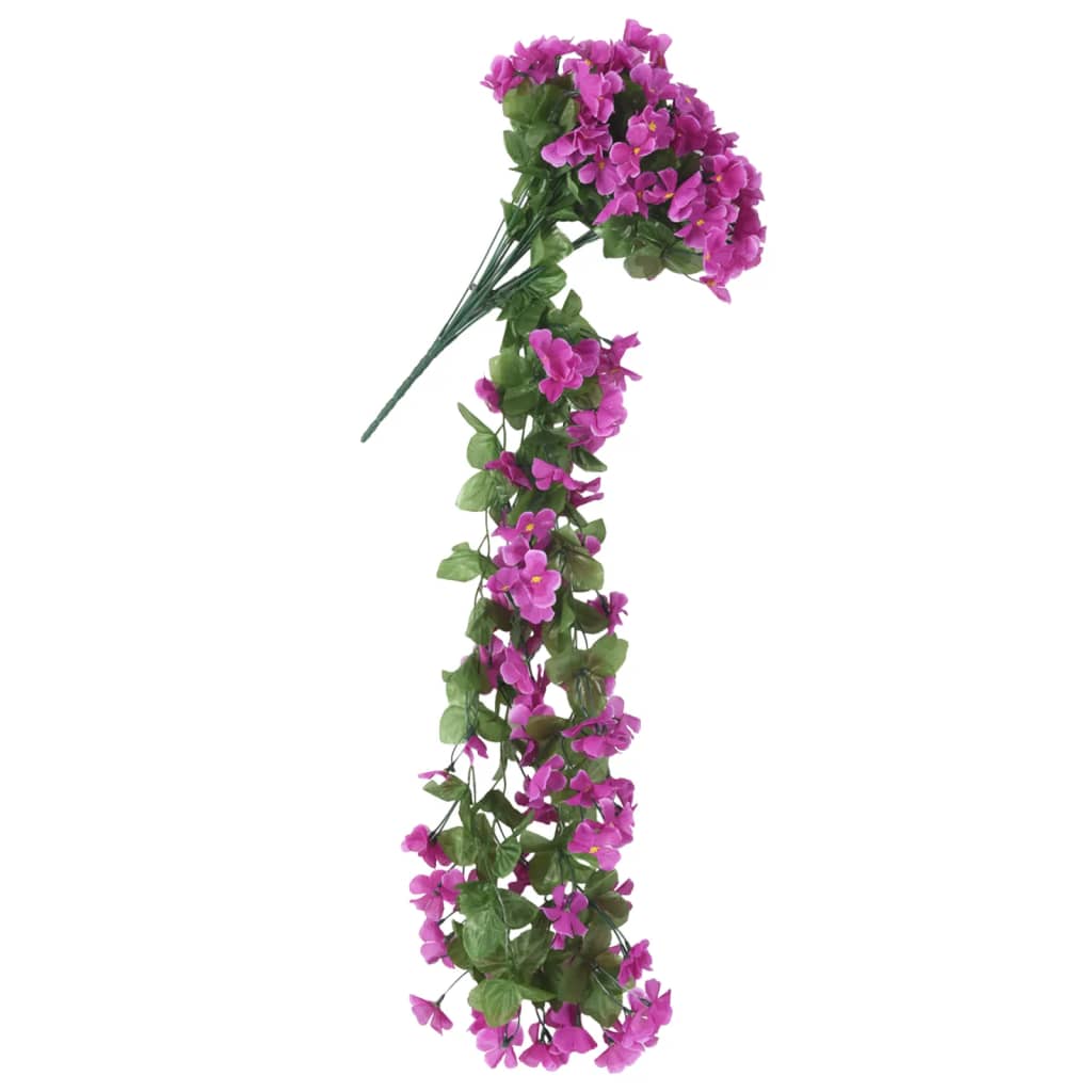 vidaXL Гирлянди от изкуствени цветя 3 бр светлолилави 85 см