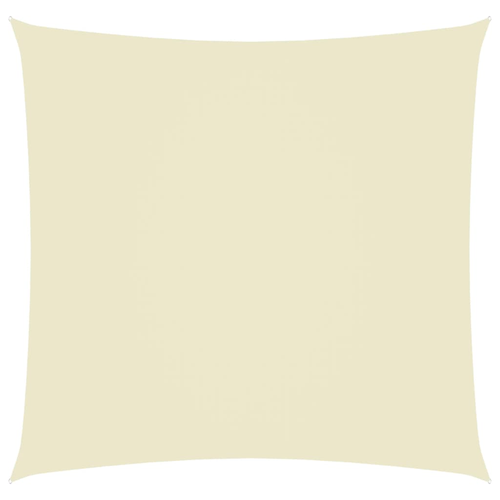 vidaXL Платно-сенник, Оксфорд текстил, квадратно, 7x7 м, кремаво