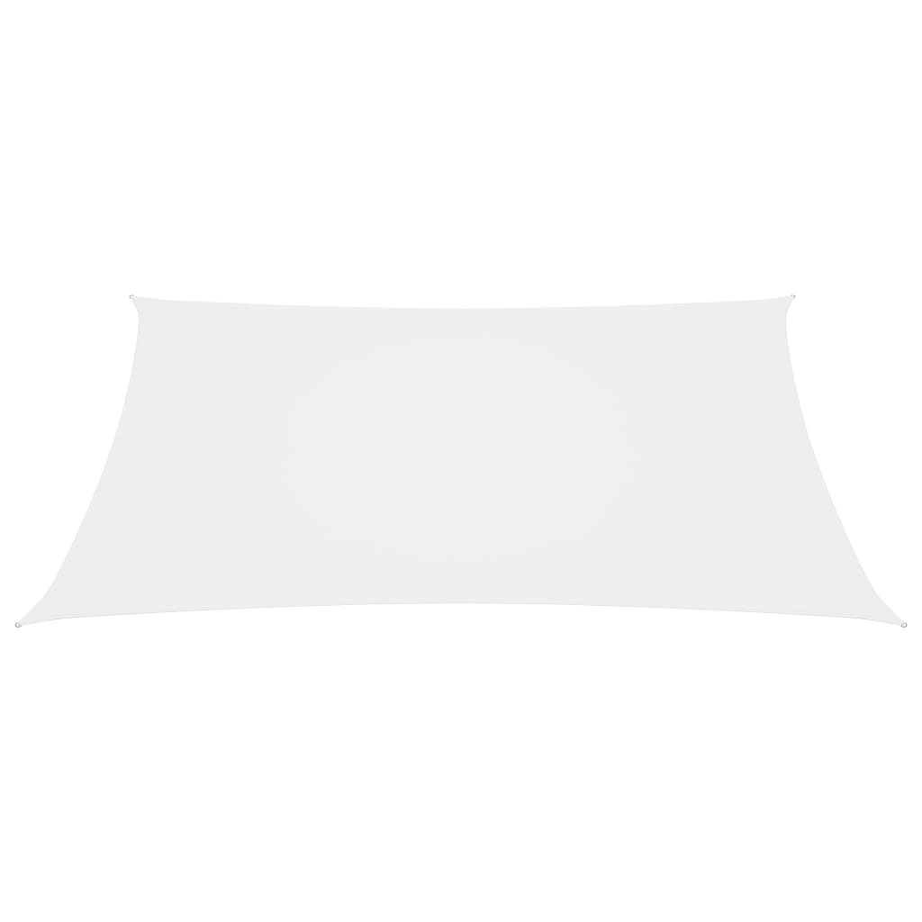 vidaXL Платно-сенник, Оксфорд текстил, правоъгълно, 6x7 м, бяло