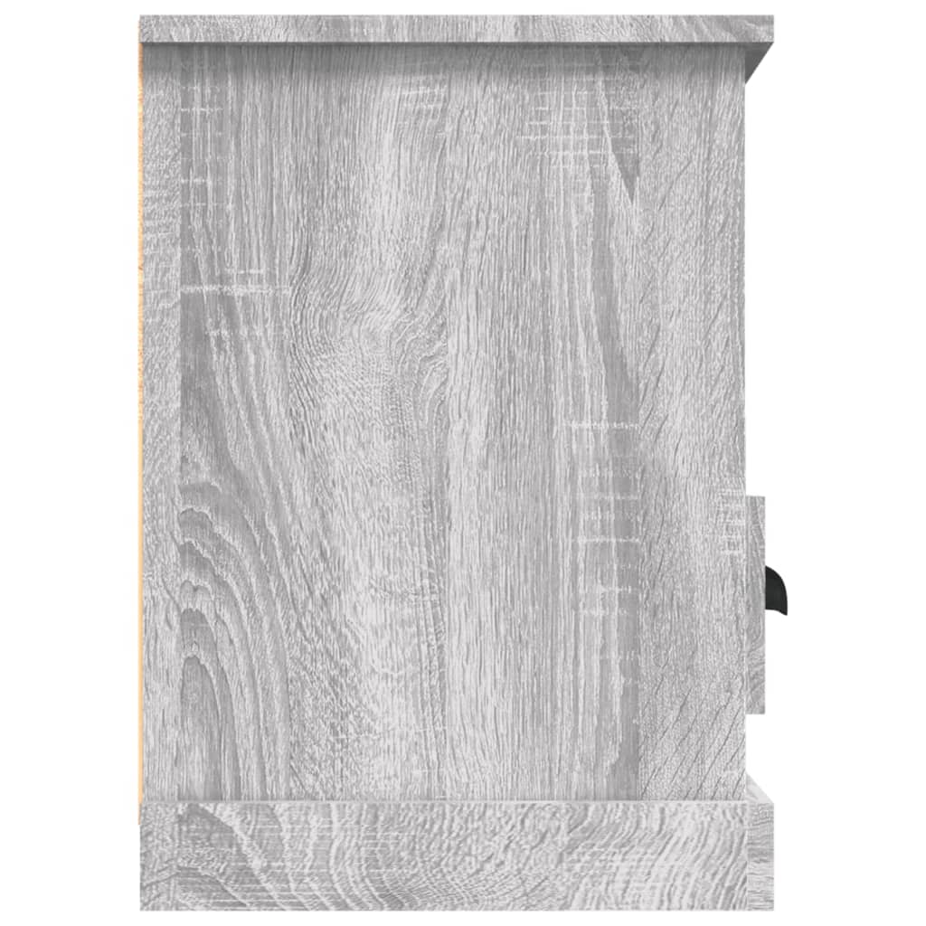 vidaXL ТB шкаф, сив сонома, 100x35x50 см, инженерно дърво