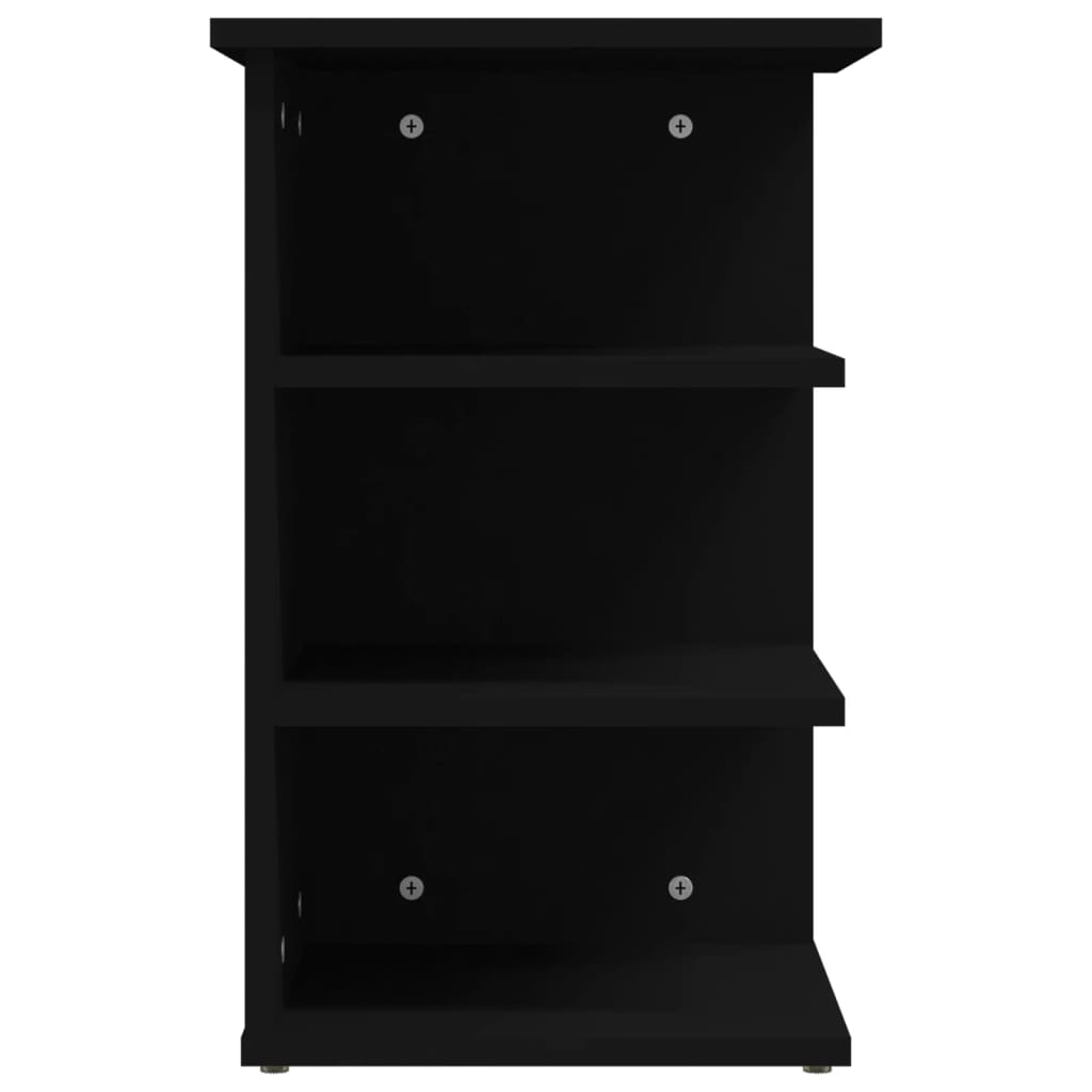vidaXL Страничен шкаф, черен, 35x35x55 см, ПДЧ