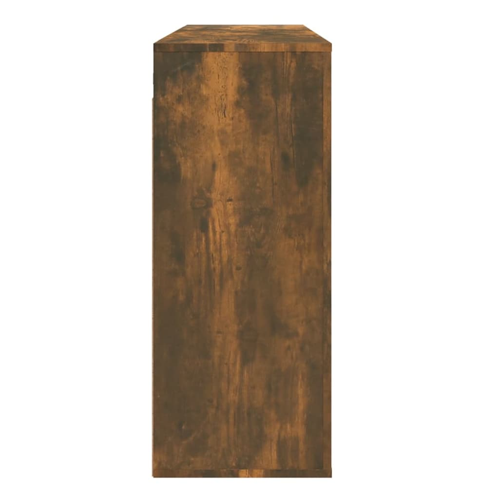 vidaXL Стенен шкаф, опушен дъб, 80x33x80 см, инженерно дърво