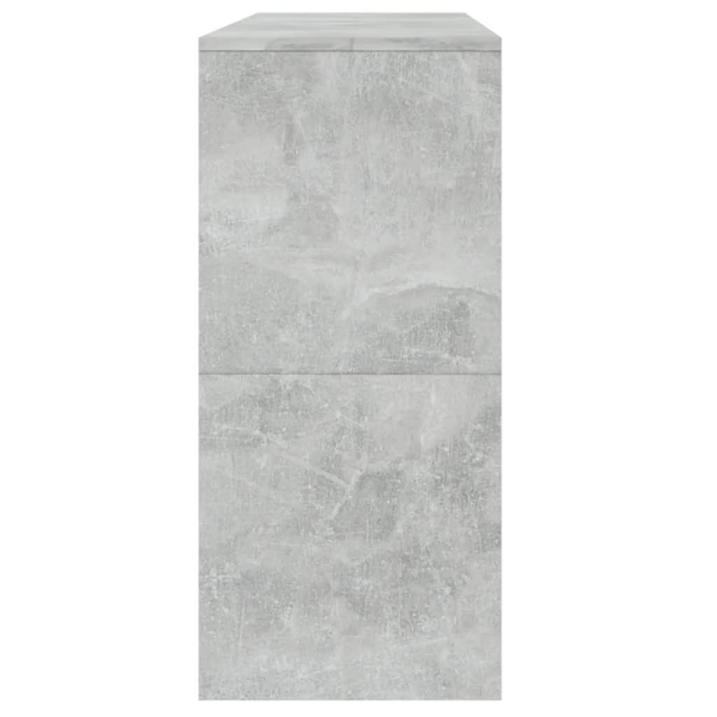 vidaXL Конзолна маса, бетонно сива, 100x35x76,5 см, ПДЧ