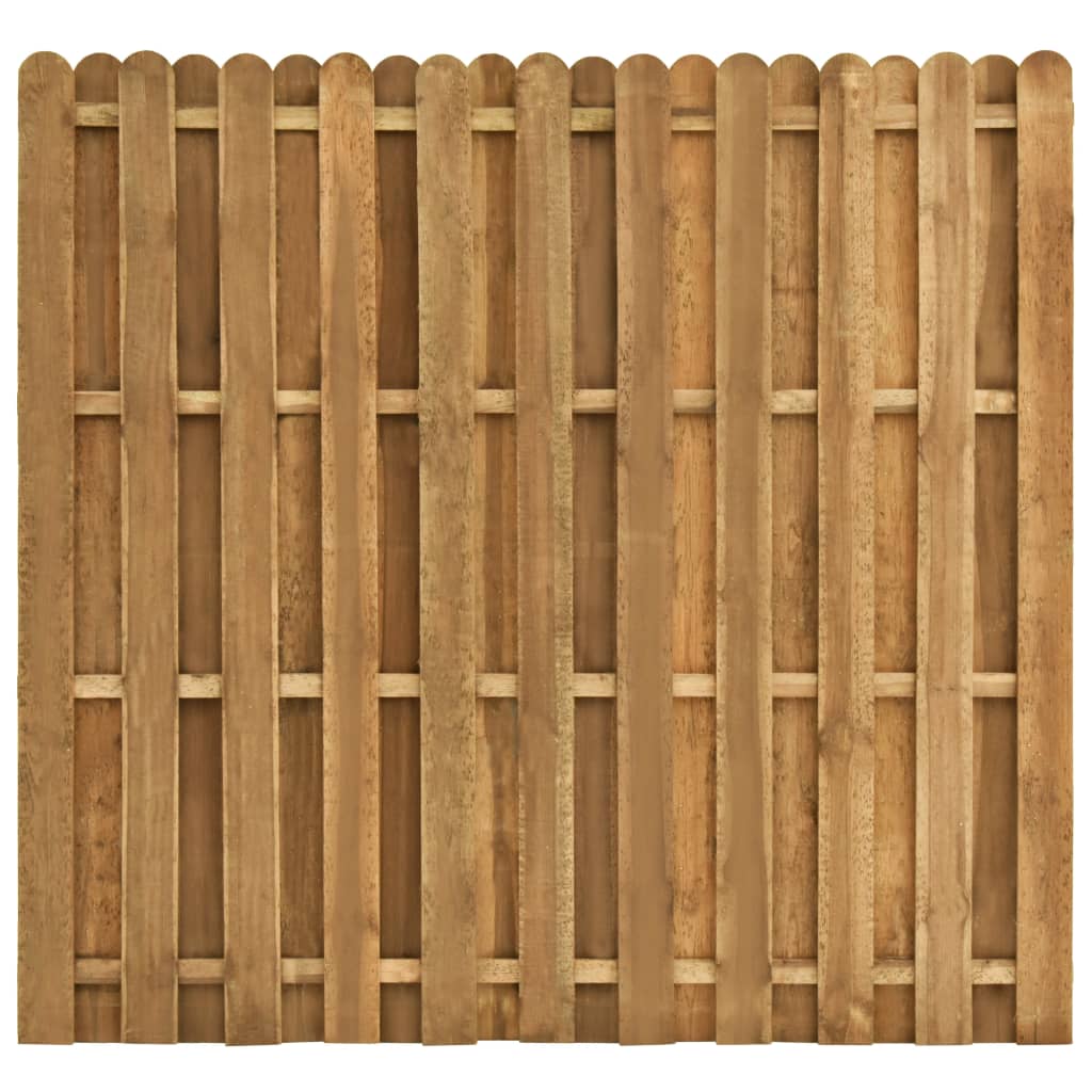 vidaXL Оградно пано вертикални дъски, борова дървесина, 180x170 см
