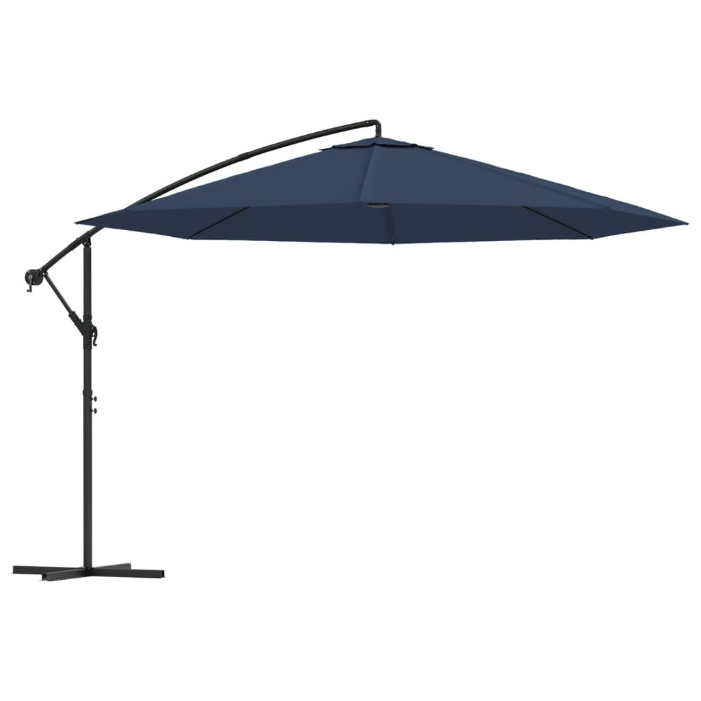 vidaXL Свободновисящ чадър за слънце, 3.5 м, син