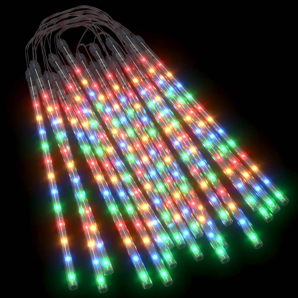 vidaXL Светещи метеори 20 бр 30 см цветни 480 LED закрито/открито