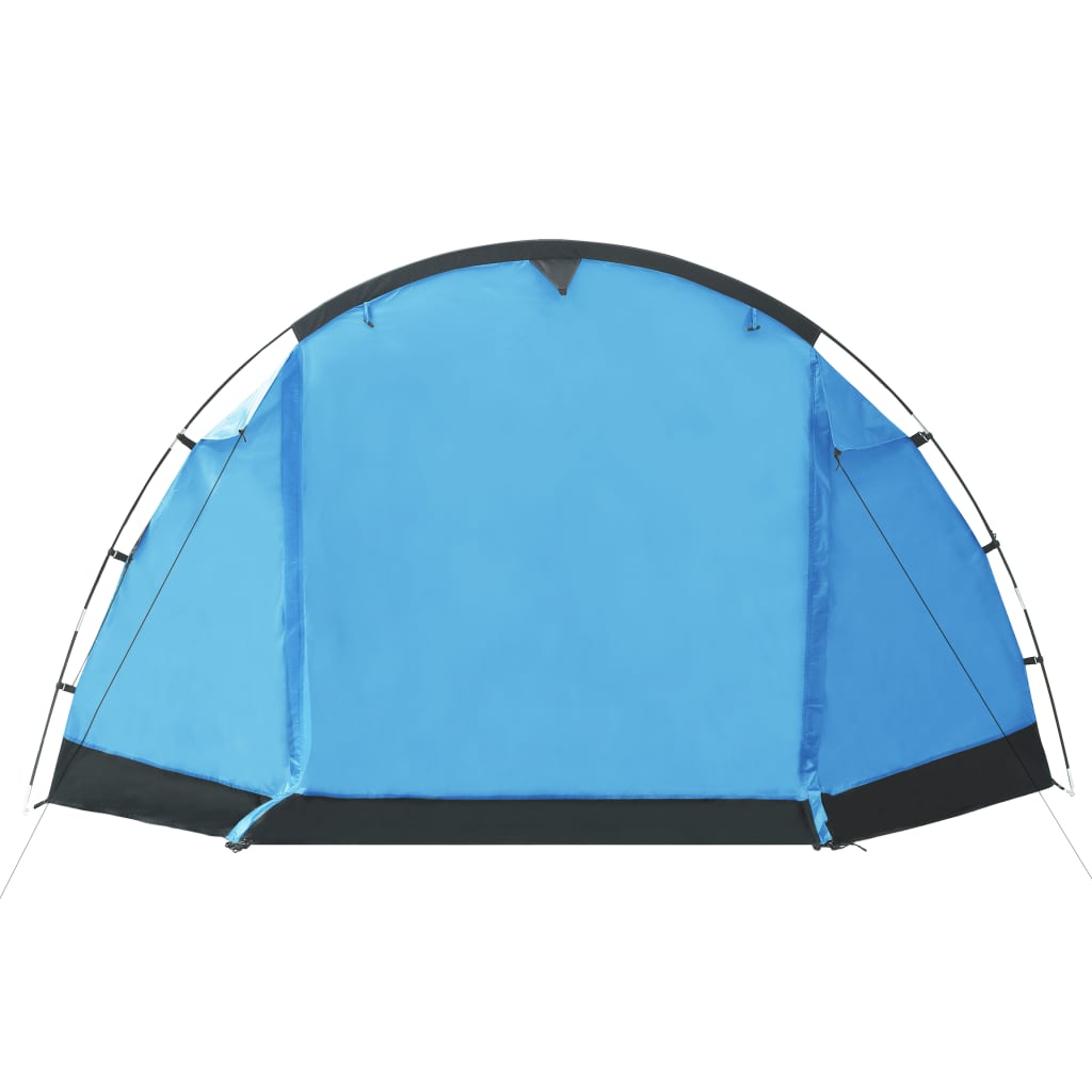 vidaXL Тунелна палатка за къмпинг, 4-местна, синя