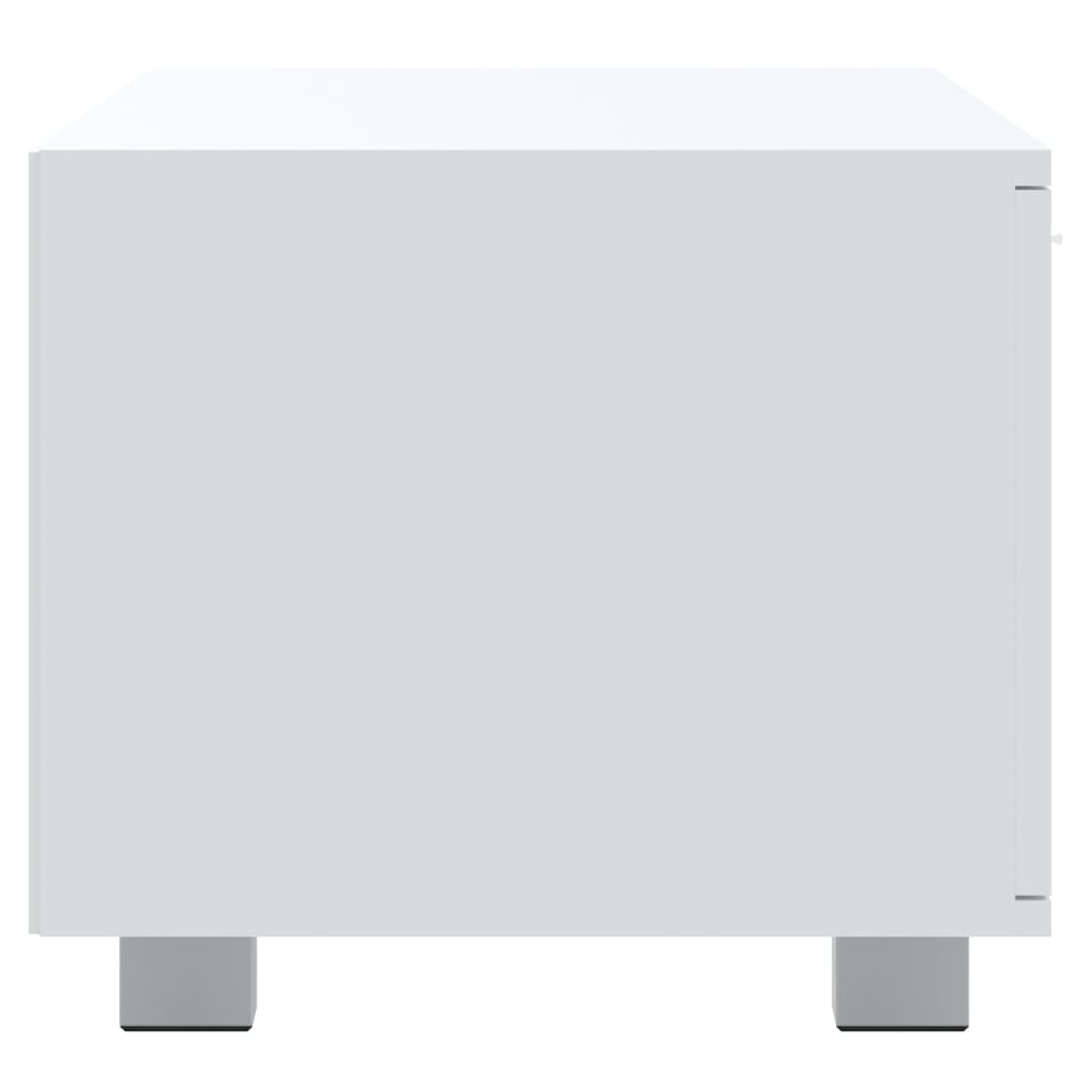 vidaXL ТВ шкаф, бял, 120x40,5x35 см, инженерно дърво