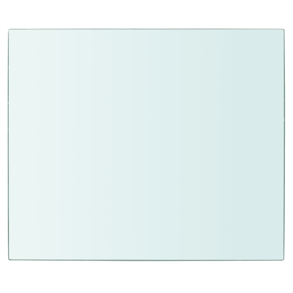 vidaXL Плоча за рафт, прозрачно стъкло, 30 x 25 см