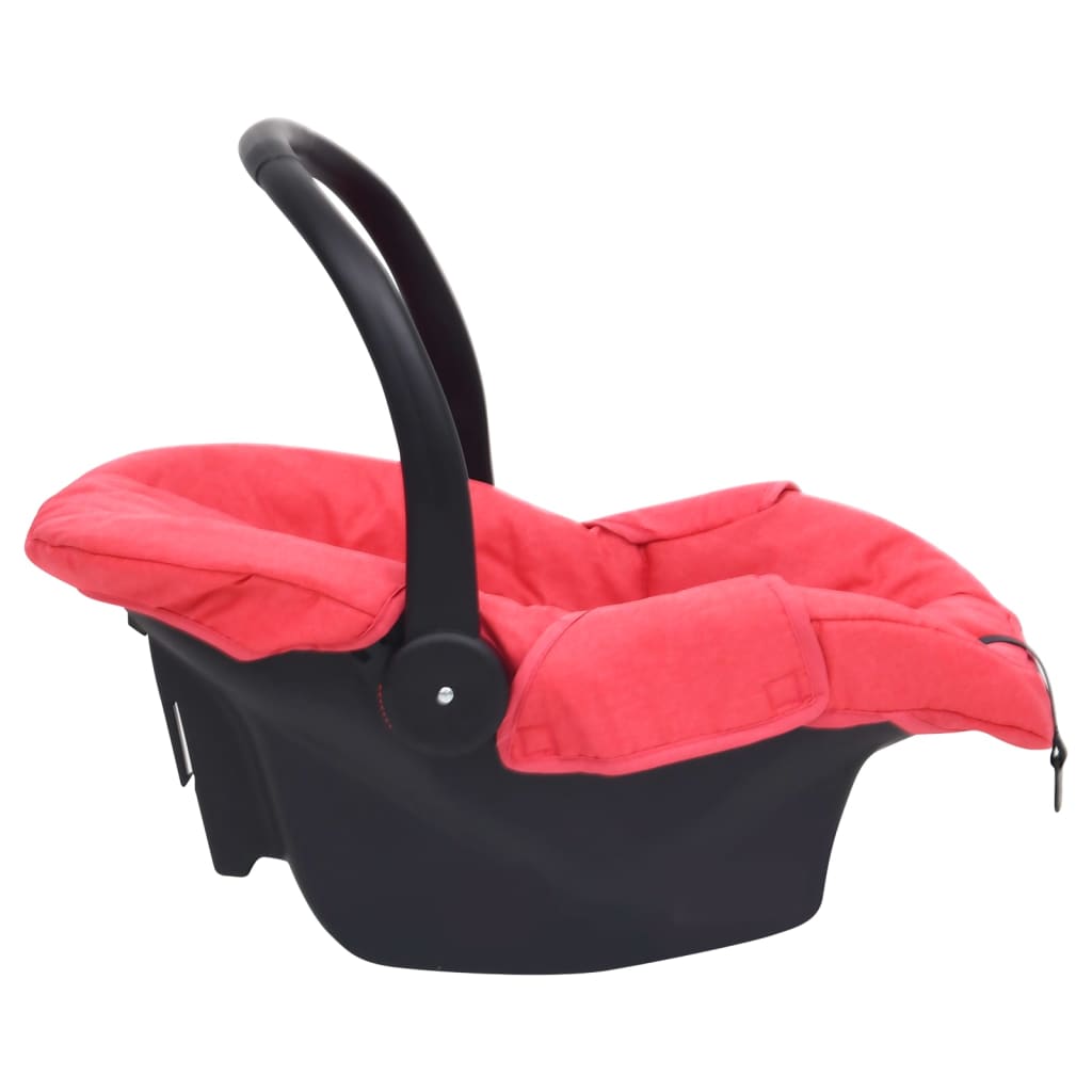 vidaXL Бебешко столче за кола, червено, 42x65x57 см