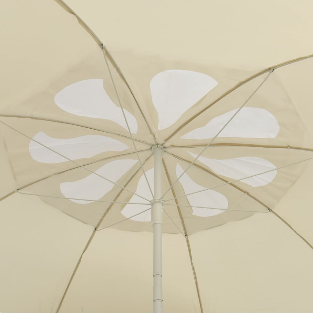 vidaXL Плажен чадър, пясъчножълт, 300 см