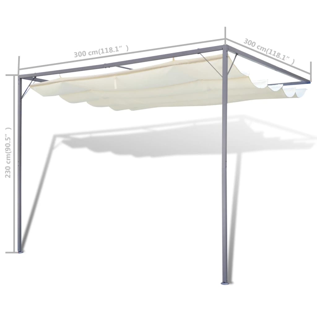 vidaXL Градински сенник / шатра за монтиране на стена