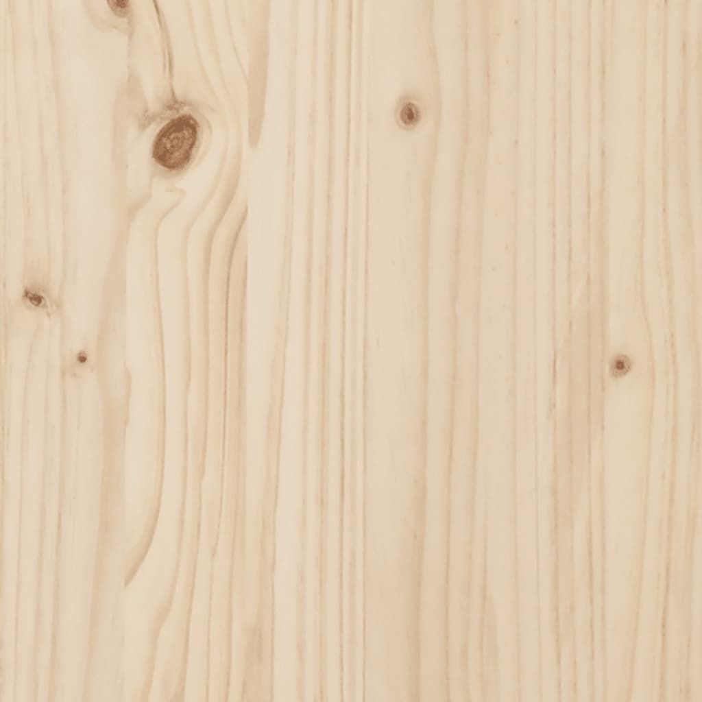vidaXL Разтегателна кушетка, 2x(100x200) см, борово дърво масив