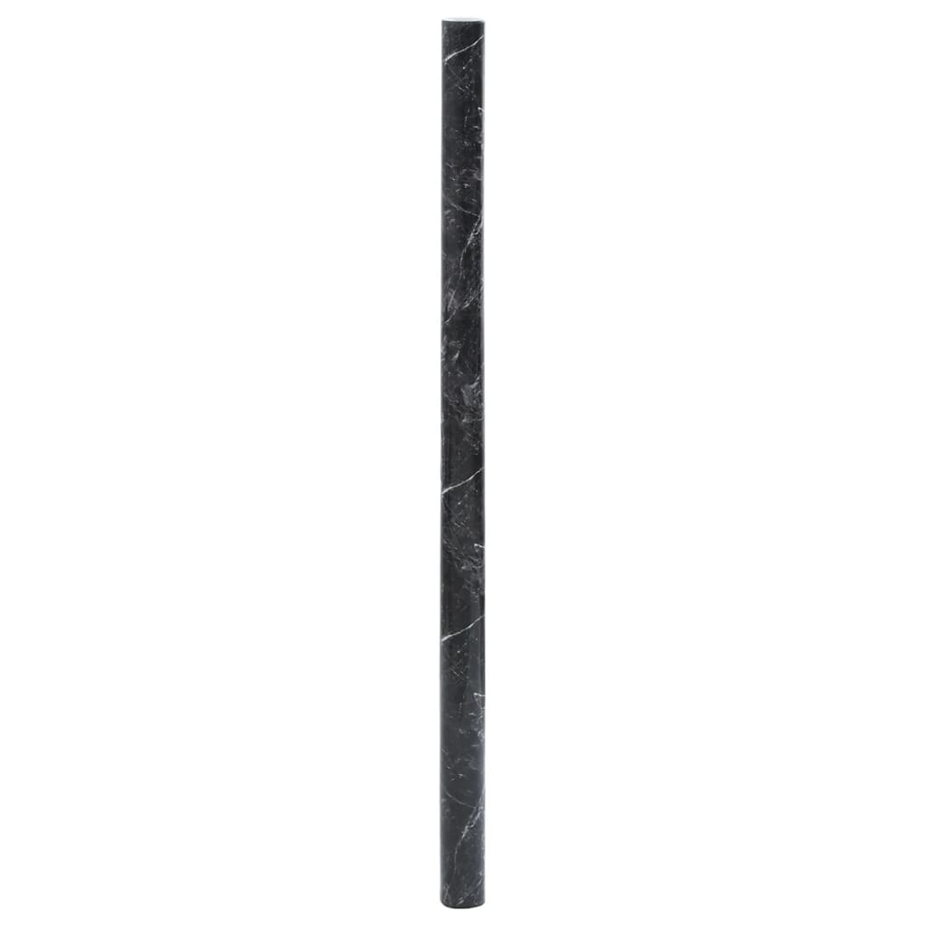 vidaXL Стикери за мебели, самозалепващи, черен мрамор, 90x500 см, PVC
