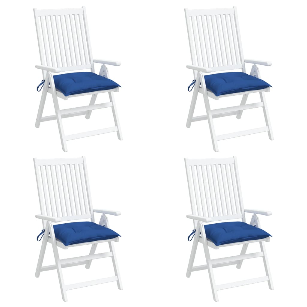 vidaXL Възглавници за столове 4 бр сини 50x50x7 см Оксфорд плат