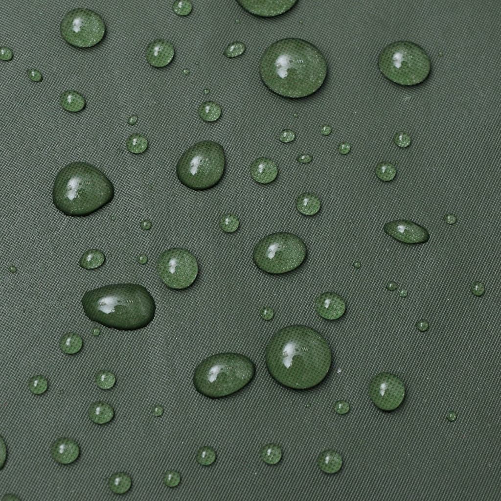Водоустойчив дъждобран от две части с качулка, зелен, L