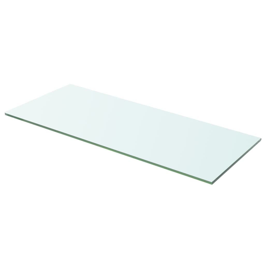 vidaXL Плоча за рафт, прозрачно стъкло, 60 x 20 см
