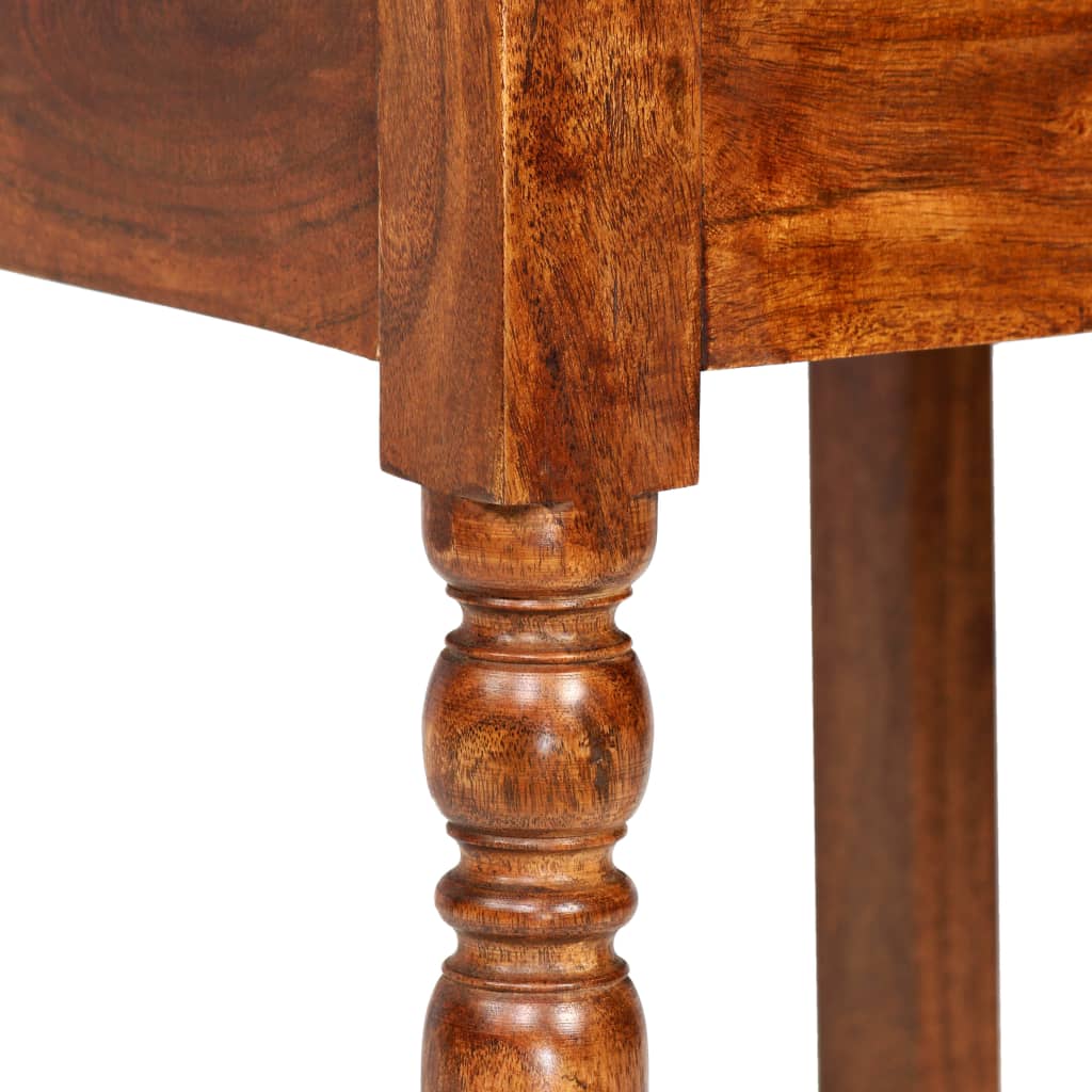 vidaXL Трапезни столове 2 бр масивно дърво с финиш цвят мед класически
