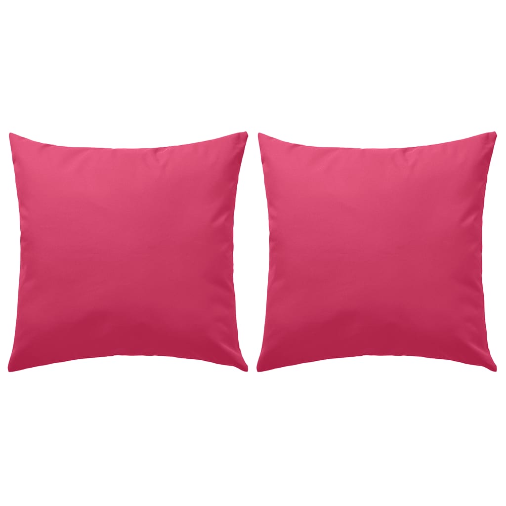 vidaXL Градински възглавници, 2 бр, 45x45 см, розови