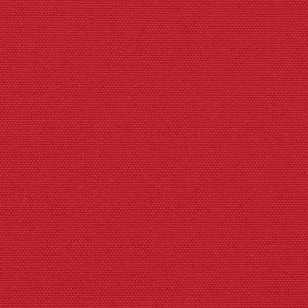 vidaXL Прибираща се странична тента, червена, 200x600 см